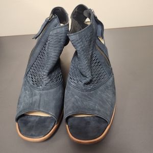 Paul Green Willow Peep Toe Leather Bootie Sandal Sz 9/ UK 6.5